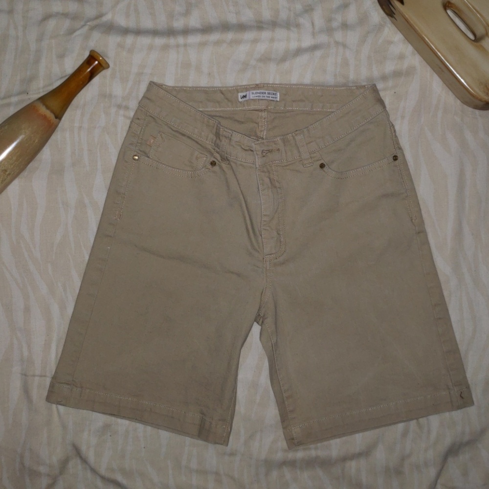 Lee Khaki Jean Shorts